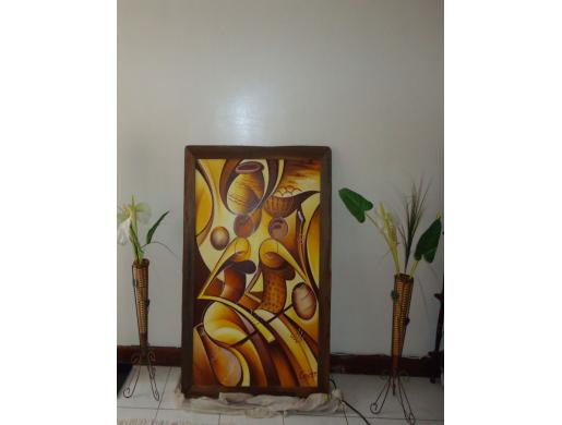  Traditional African Women Canvas Oil Painting-Ready to Hang, Nairobi -  Kenya