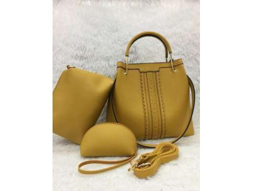 3 Piece Leather Handbags Set , Nairobi -  Kenya