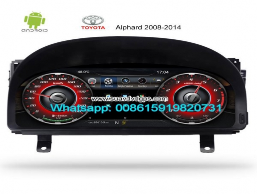Toyota Alphard 2008-2014 Car dashboard Multimedia player Android 12.3inch, Nairobi -  Kenya
