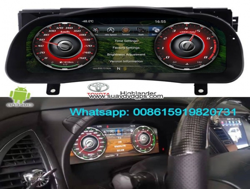 Toyota Highlander 2015-2019 Car dashBoard Multimedia player Android 12.3inch, Nairobi -  Kenya