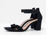 Ankle Strap Open Toe Chunky Heels 