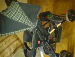 Blue reversable stroller