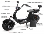 BUY 2 GET 1 FREE 3000W Citycoco electric scooter