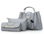 Grey Short Strap Handbag