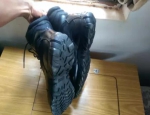 Mens shoes boots black Magnum cobra leather Waterproof Nvidia