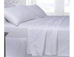 Satin Stripe Bed Sheet